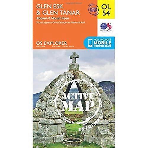 OS Explorer ACTIVE OL54 Glen Esk & Glen Tanar (OS Explorer Map Active)