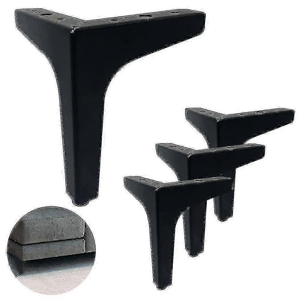 4-pack metallben för soffor, moderna möbelfötter
