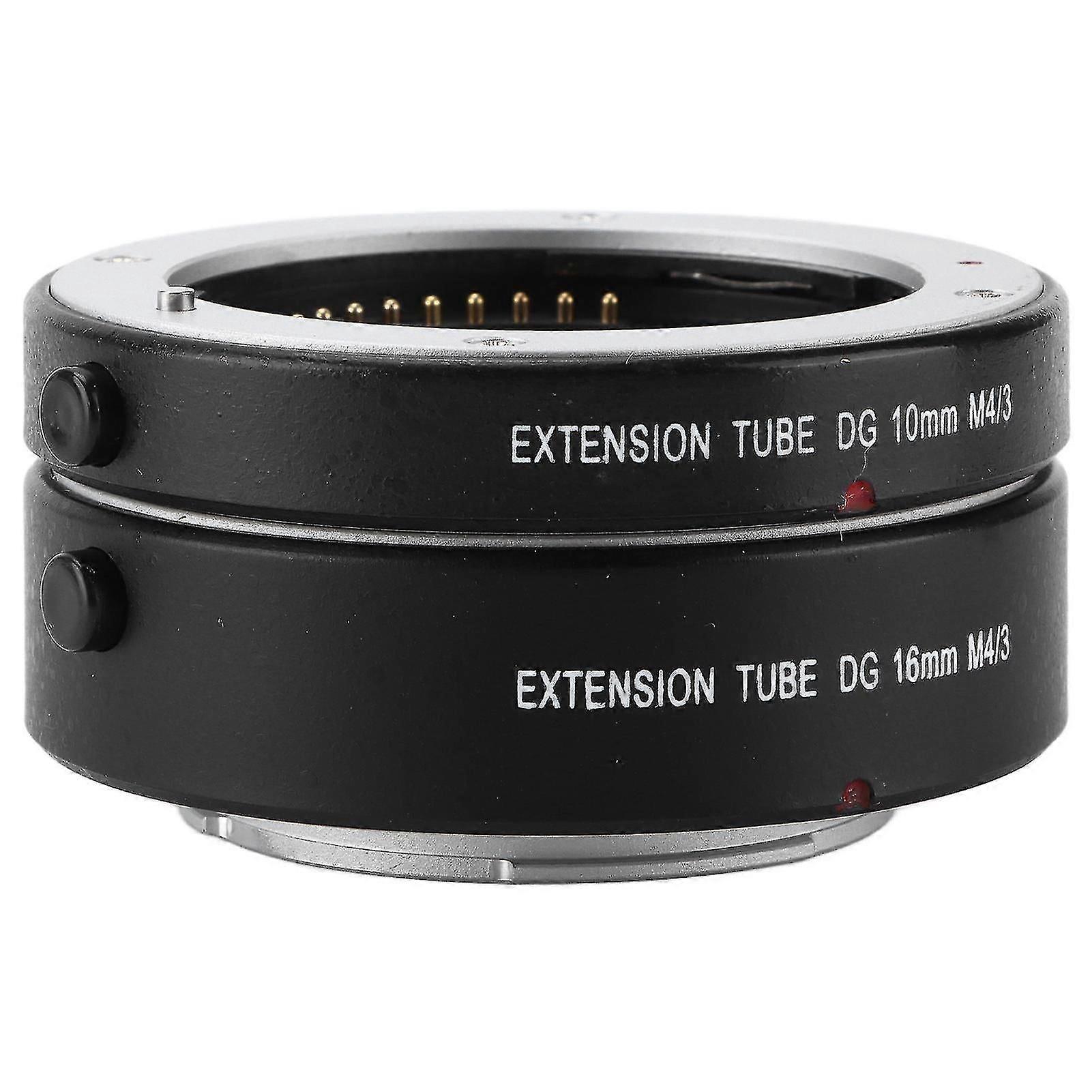 Macro Extension Tube 10mm+16mm Auto Focus Close Shot Adapter Tube Rings M4/3 Mount For Small Objects