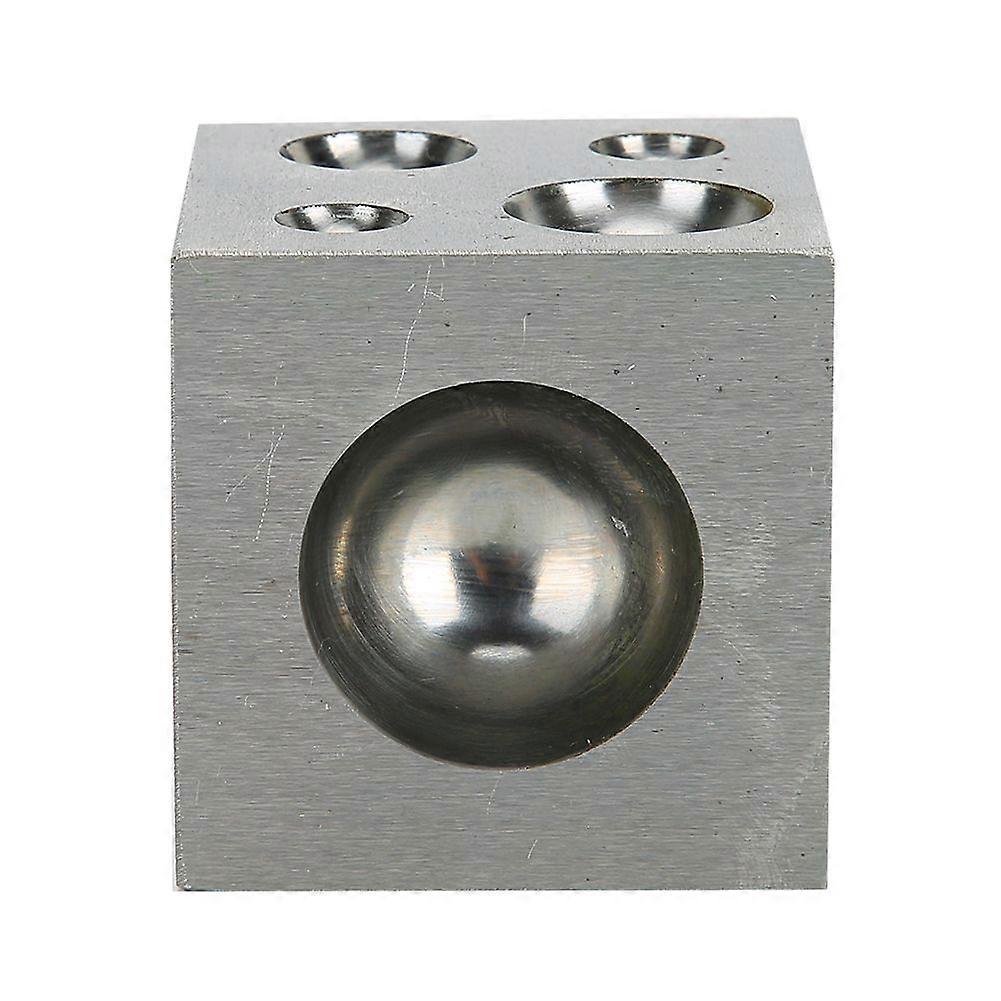 18 Hole Dapping Block High Hardness Silver Gold Jewelry Making Processing Tool