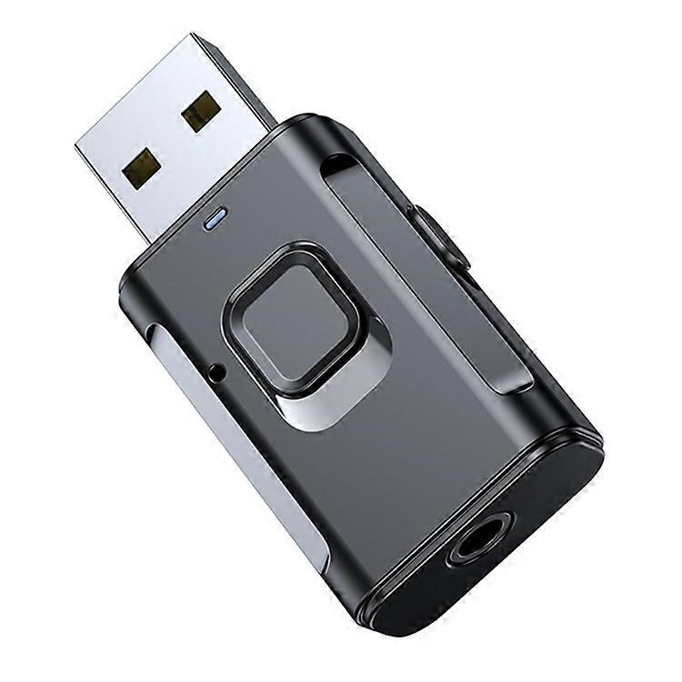 T9 USB Bluetooth Transmitter and Receiver with 3.5mm Audio Cable for Speaker, TV, Car Audio System