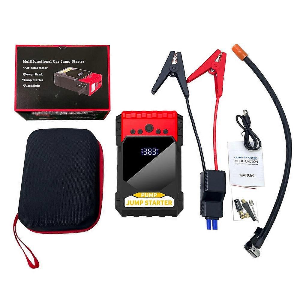 Multifunctional Jump Starter with Air Compressor 1000A Peaks Battery Boosters Power Pack (Up to 5.0L