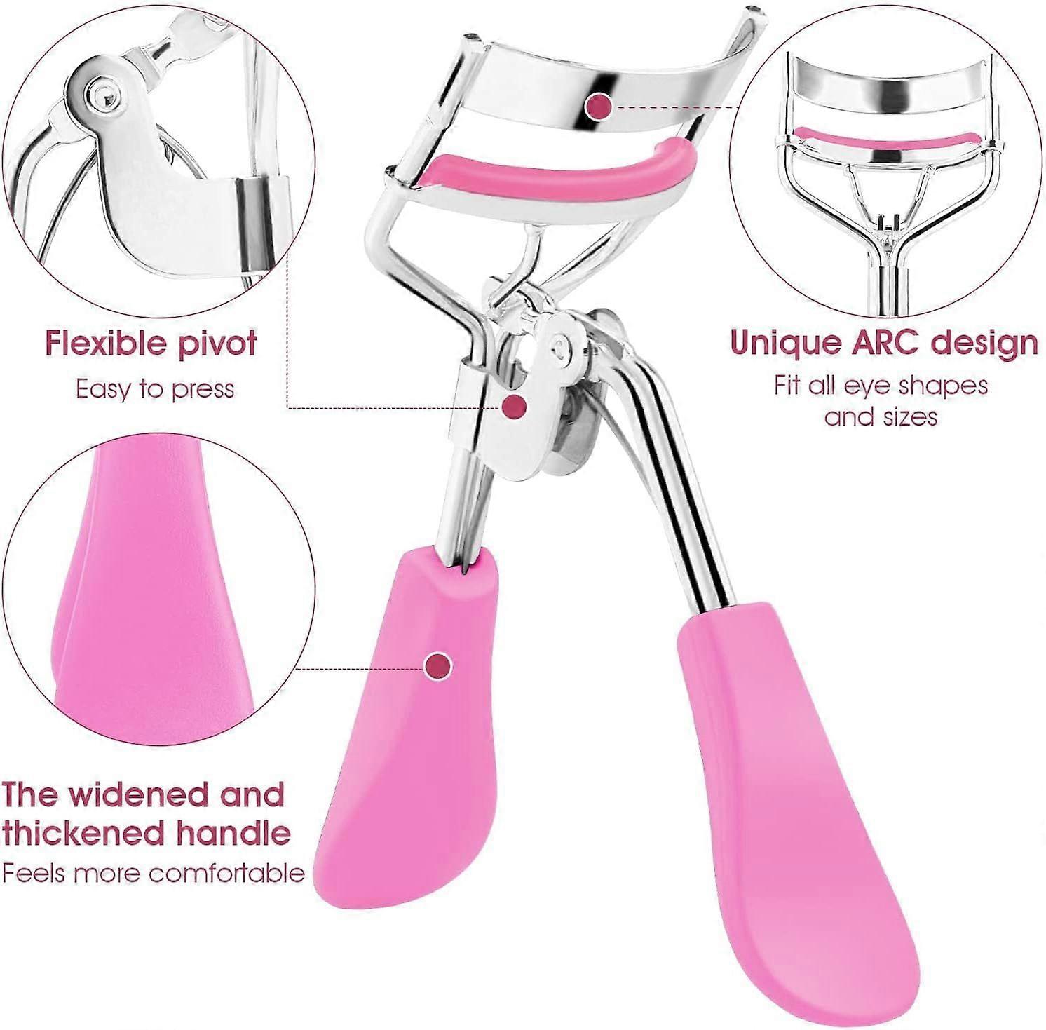 Eyelash curler, no pinching, no pulling, long-lasting eyelash curler suitable for all eye shapes, professional eyelash makeup tools,