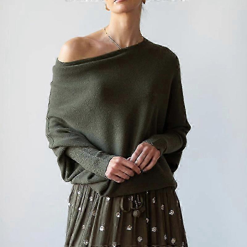 Asymmetric Draped Jumper, A Jumper As Ultra Soft As The Clouds Ladies Long Sleeve Slouch Batwing Plain Soft Knitted Jumper