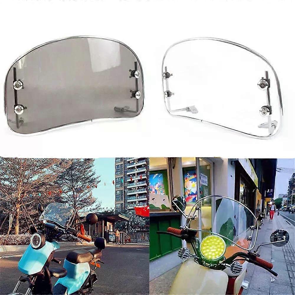 Universal Motorcycle Risen Clip On Windscreen Windshield Extension Spoiler Air Deflector compatible for R1200GS XADV Tmax Scooter MAXP