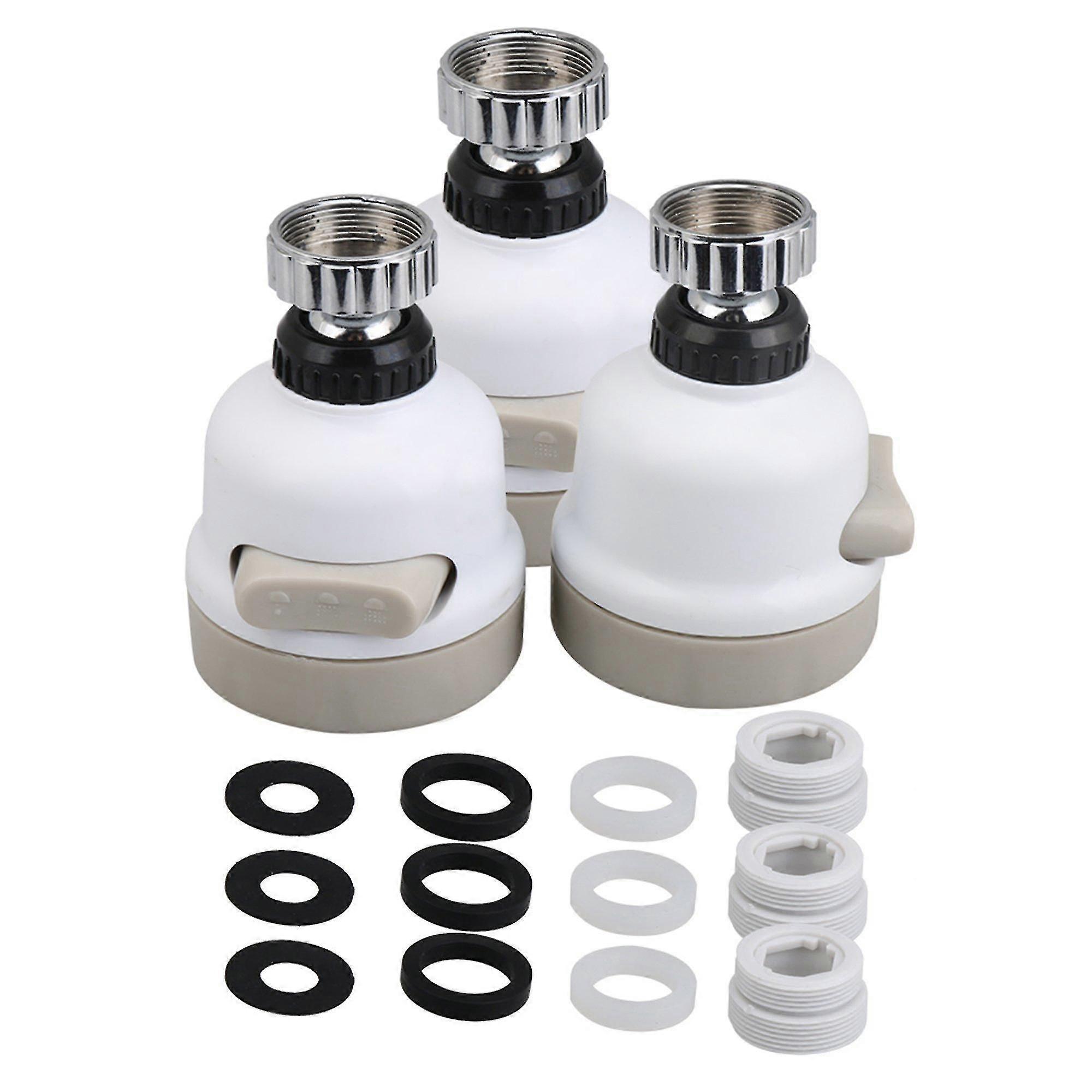 3Pcs 360 Swivel Water Saving Tap Filter for Kitchen Nozzle