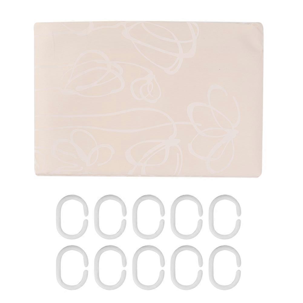 Polyester Bathroom Shower Curtain Hook Mildew Resistant Durable Shower Curtain Hooks Universal Compatibility