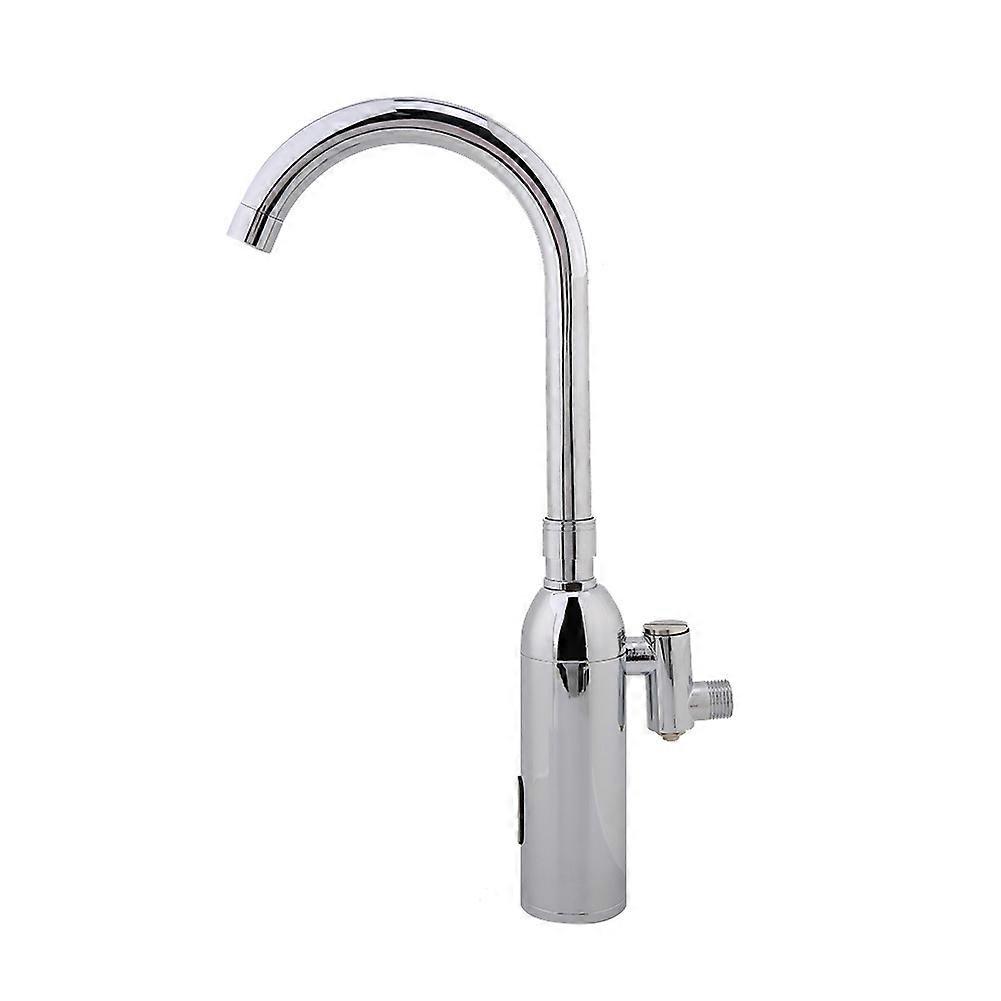 G1/2'' Automatic Smart Sensor Wall-Mounted Faucet, 1/2-Inch Inlet, Infrared No-Touch, Water-Saving Bathroom Sink