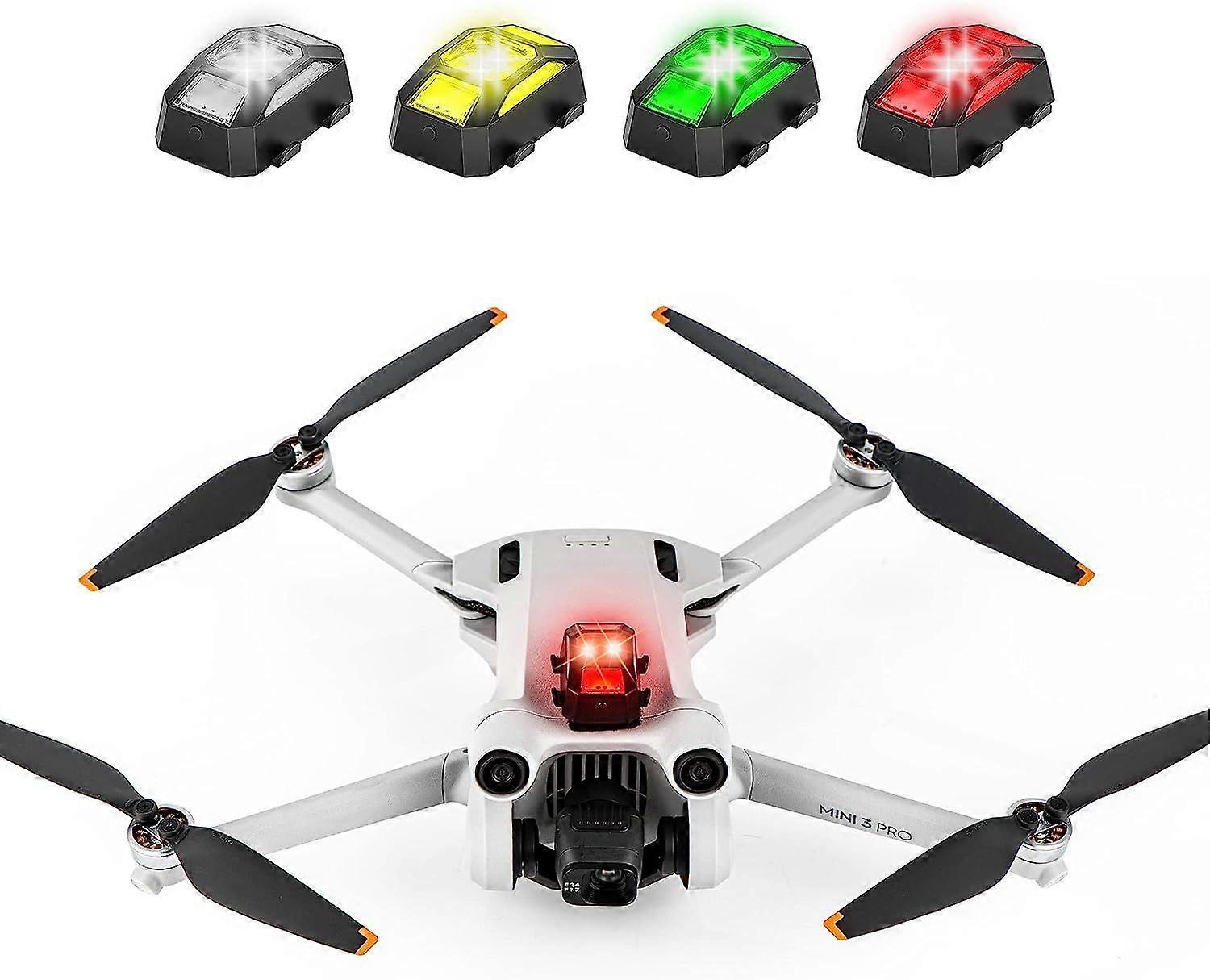 Lumini stroboscopice cu drone FAA Iluminare anti-coliziune Lumini de zbor de noapte cu 4 culori pentru DJI Mini 3 Pro / Air 2S / Mini 2 / Mavic Air 2 / Mavic Mini / Mavic 