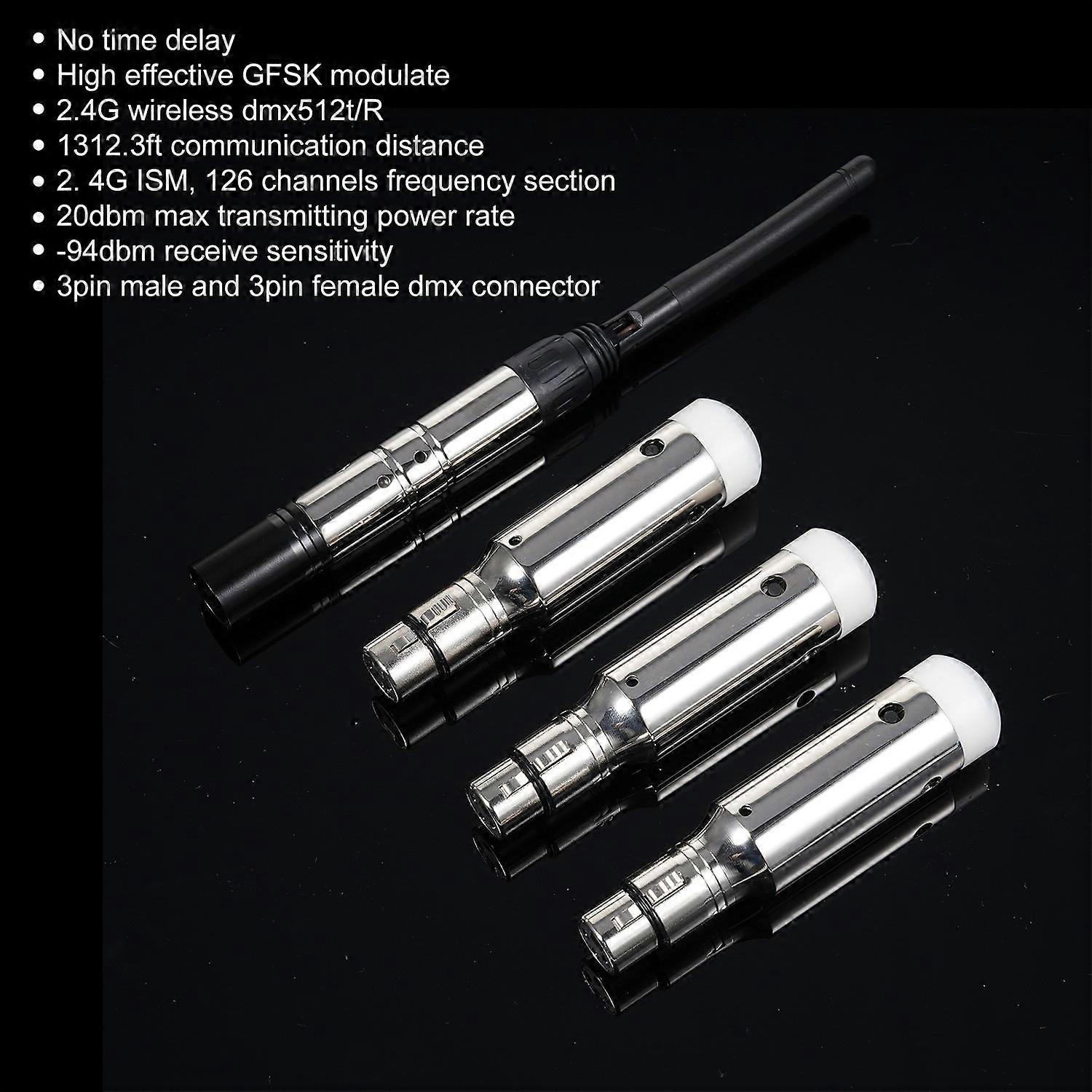 DMX512 2.4G Wireless Transmitter Receiver Set 126 Channels for Party DJ Show Club Disco KTV Stage Li