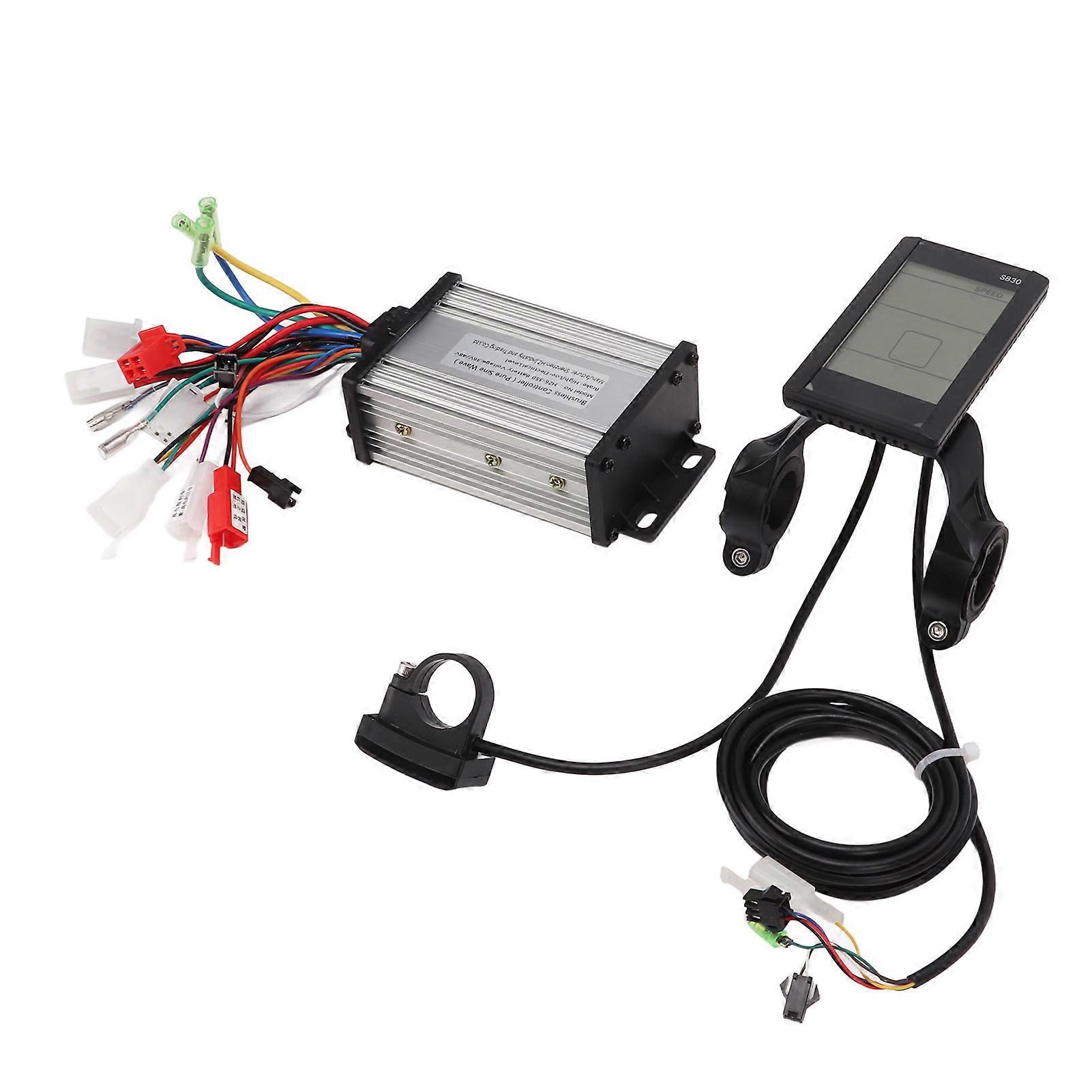 36V/48V 350W Electric Vehicle Controller Sine Wave Controller Scooter Brushless Controller with S830 LCD Panel