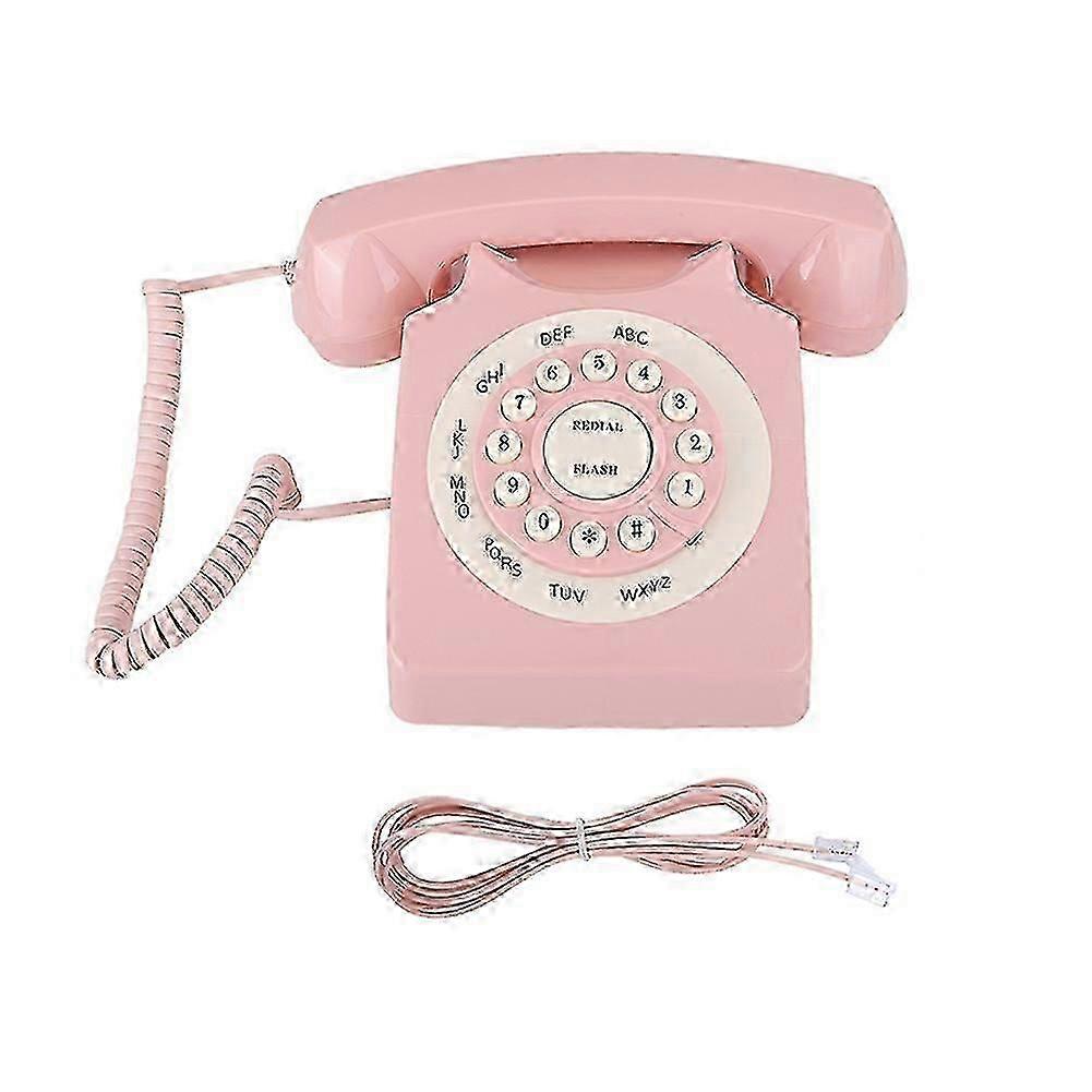 「レトロな電話80年代のクラシック電話/固定電話/自宅/ホテルのコード付き電話ヨーロッパスタイルの電話」