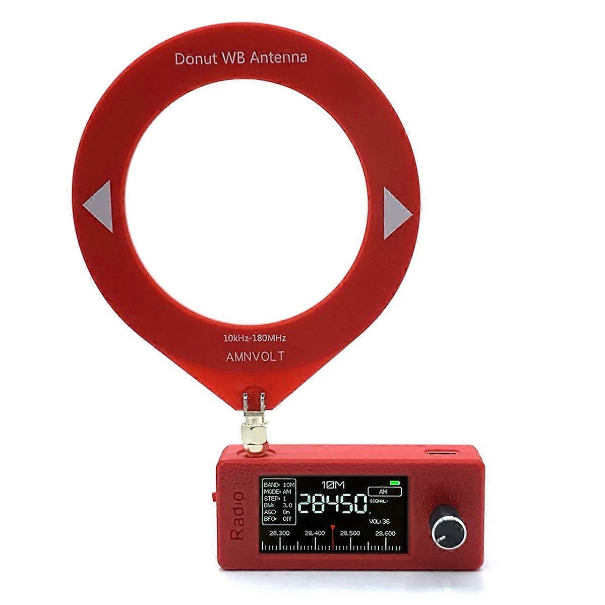 New 10KHz-180MHz SMA Interface Mini Loop Antenna Pocket Size SI4732 Radio, Receiver, Mini Radio