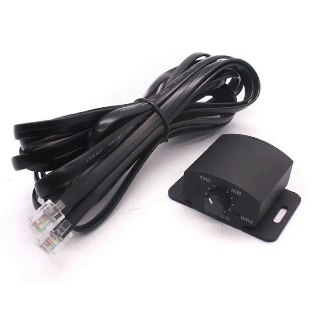 2025 New Car Amplifier Volume Remote Controller Replacement Bass Knob Control Remote 6Pin Subwoofer Remote Volumes Adjustment Control Knob for Speaker