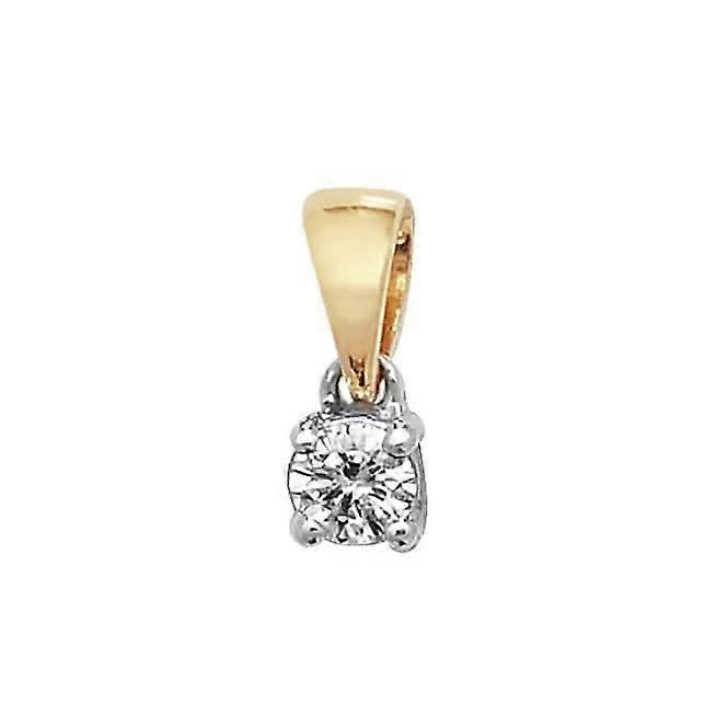 Diamond Jewellery 18ct Gold Diamond Pendant PDQ140