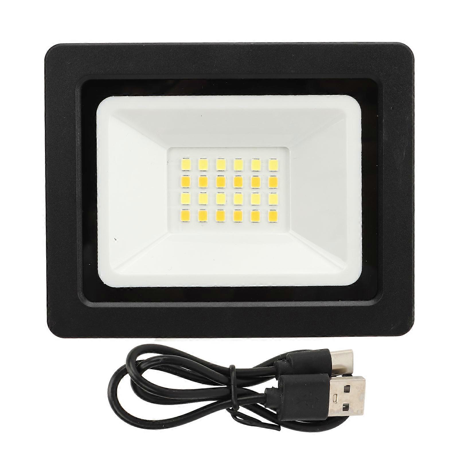 LED Work Light with Hanging Hook 7 Modes Portable 24LED Floodlight Searchlight Camping Lamp for Mining