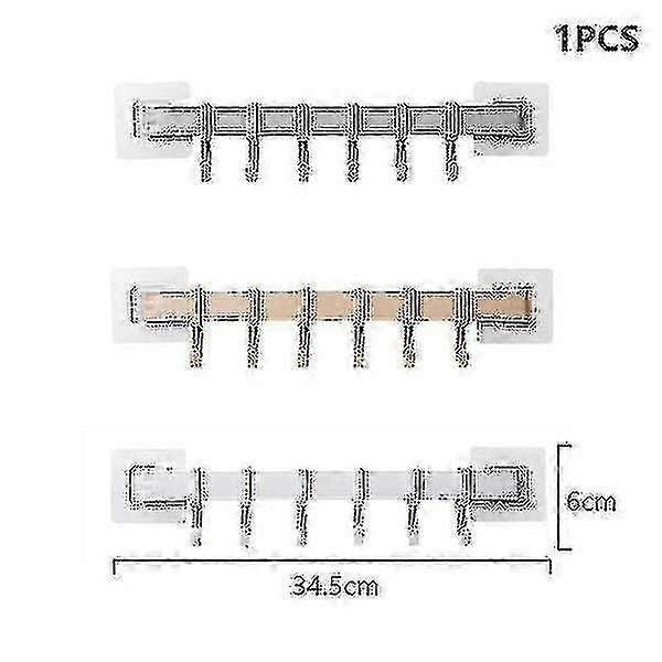 3 Sets of Plastic Suction Wall Hooks for Kitchen & Bathroom