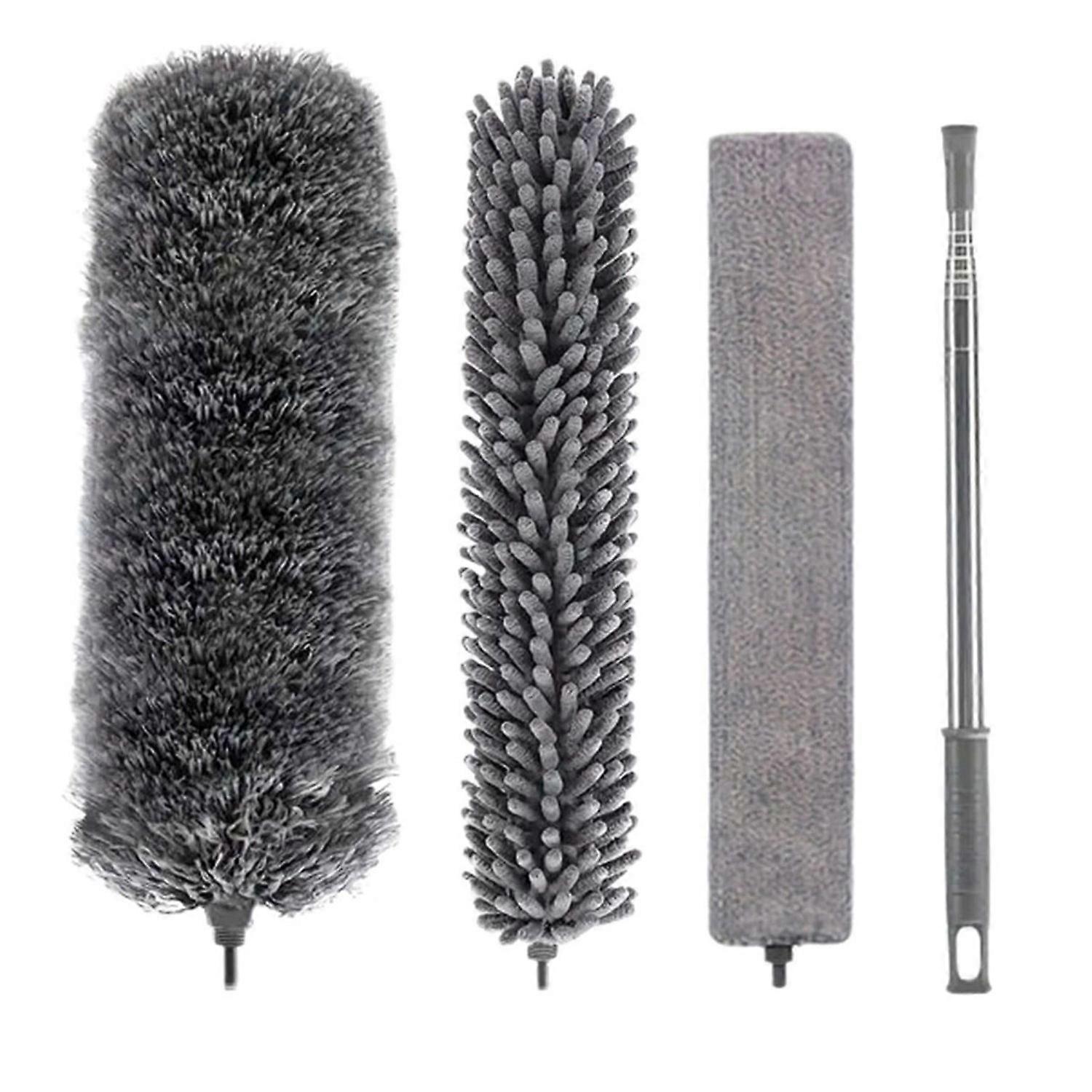 Telescopic Dust Duster with Retractable Handle Extendable Feather Duster Dust Removal Kit with