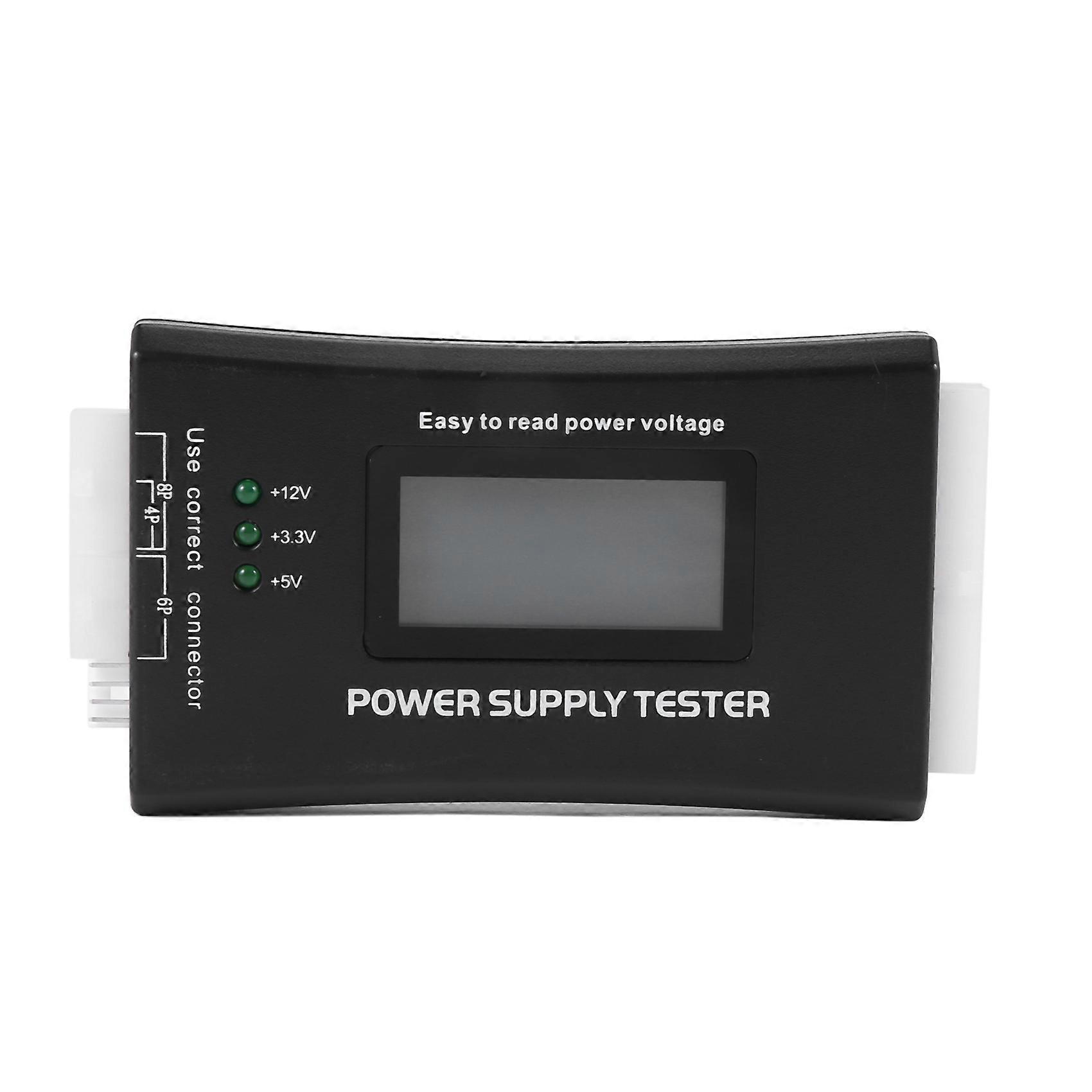 Tester di alimentazione LCD a 20+4 pin per ATX, ITX, BTX, PCI-E, SATA, HDD