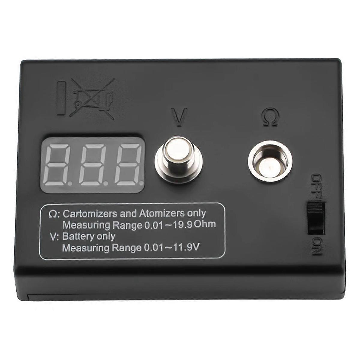 LED Ohm Meter Coil Voltage Measuring 0.01-19.9Ω Resistance Tester