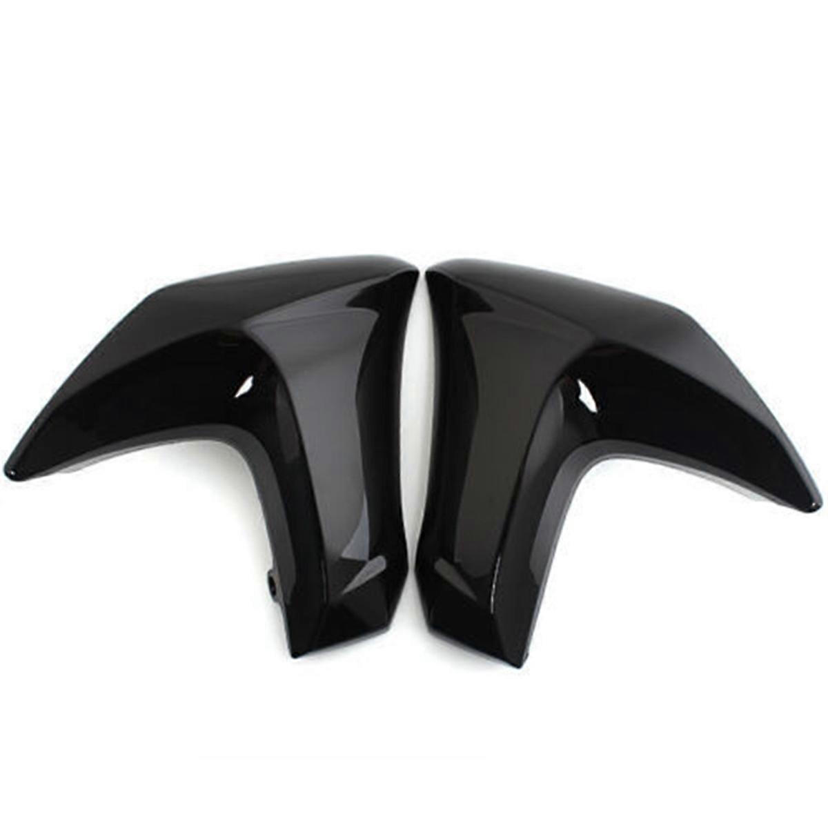 Motorcycle Radiator Cover Turn Signal Mid Side Fairing Trim Cowl for ER6N -6N 2012-2016,Gloss Black