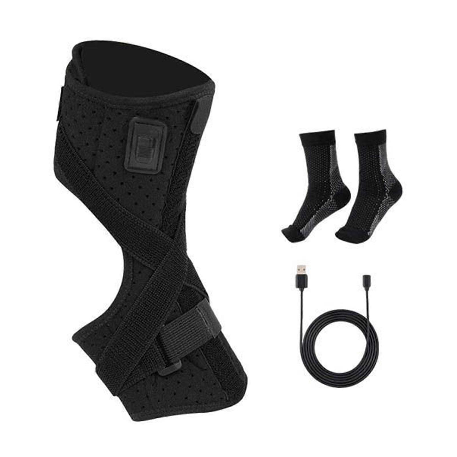 Adjustable Heated Ankle Wrap Ankle Heating Pad Self Heating Compression Strap Foot Pad Wrap Ankle Support Protector