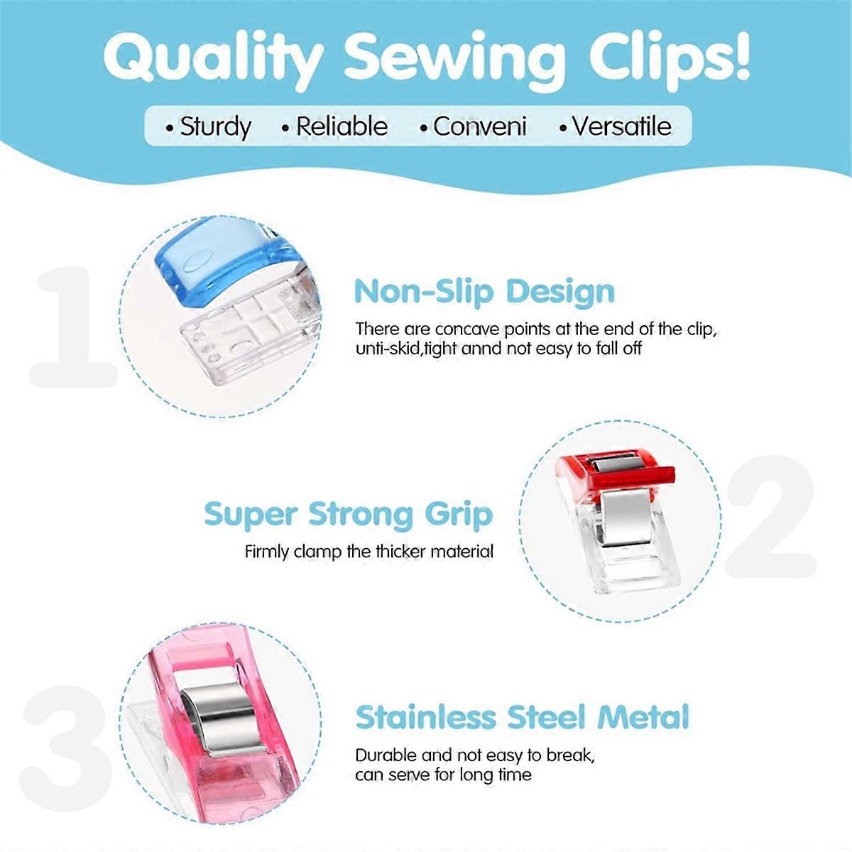 400 Pcs Sewing Multipurpose Sewing Clips for Sewing Assorted Colors