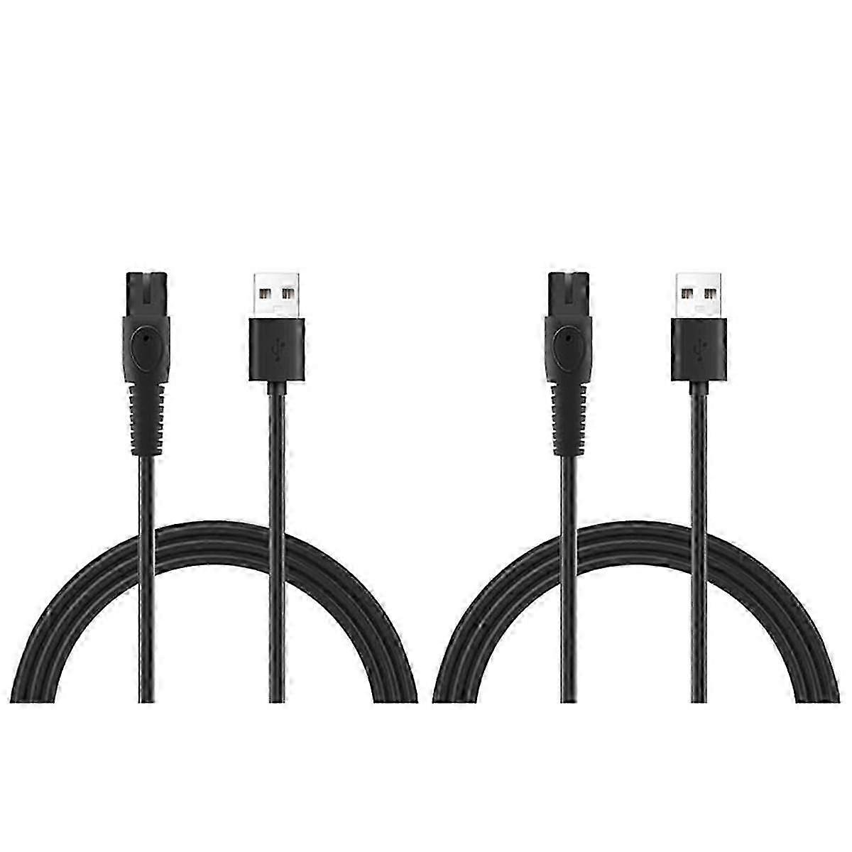 2Pcs 5V 1A καλώδιο φορτιστών ξυριστικών μηχανών USB για QP2724 QP2834 QP1924 MG9520 ηλεκτρικό καλώδιο φορτιστών ξυριστικών μηχανών ξυριστικών μηχανών