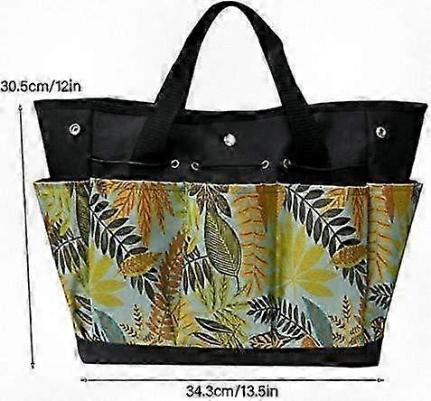 Durable Oxford Fabric Gardening Tool Storage Bag with Handles and Compartments