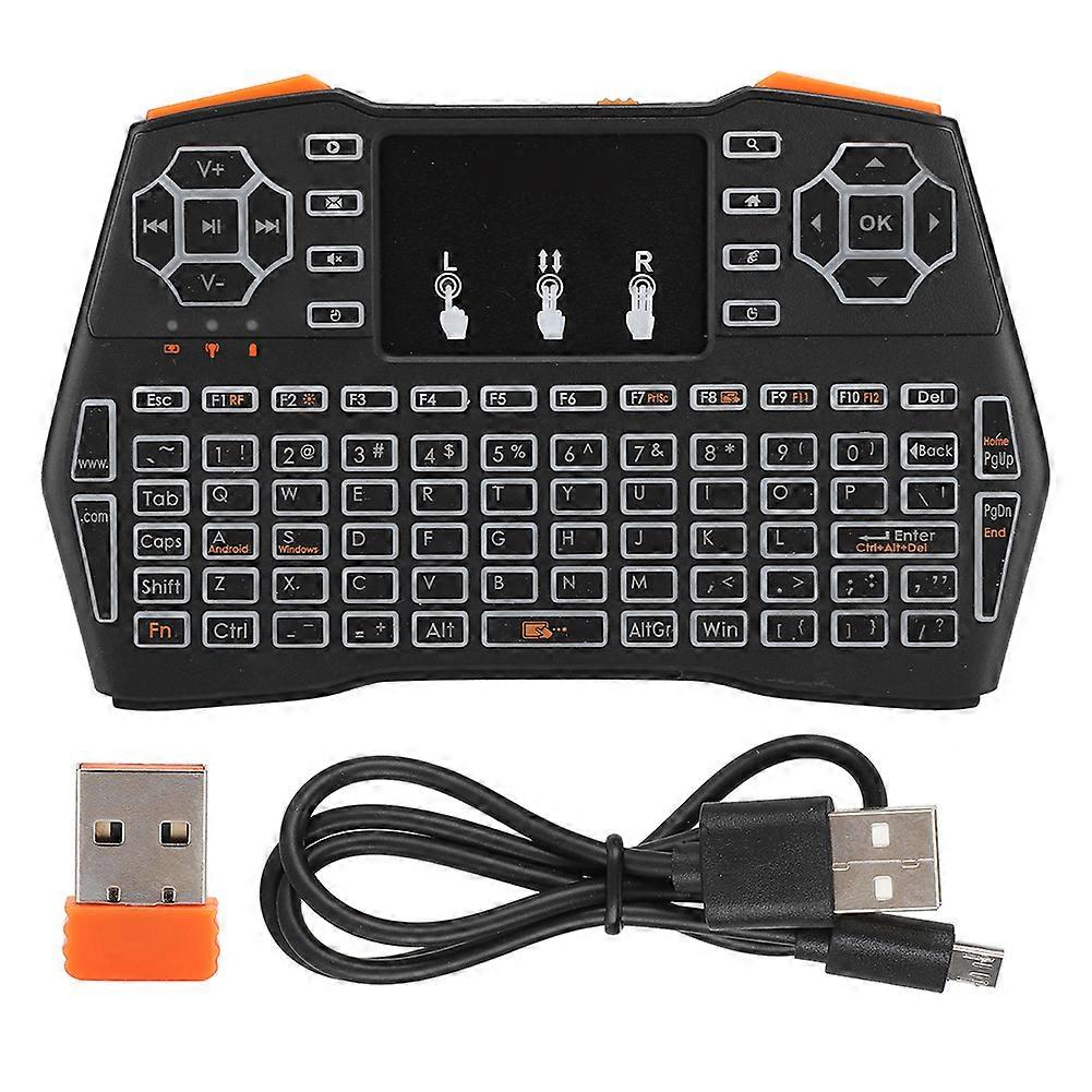 i8plus Lithium Battery LED Backlight Wireless Multifunctional Mini Keyboard with Touchpad