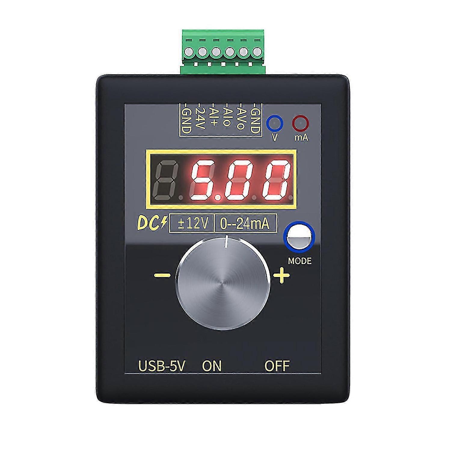 Current Voltage Signal Generator 0-10V 0-22mA Adjustable Current Voltage Analog Simulator 3 Power Su