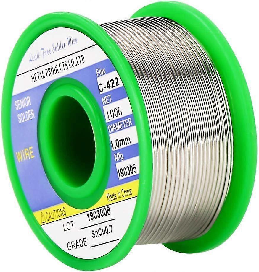 Lead-Free Solder Wire - 100g Roll/Spool 1mm Diameter