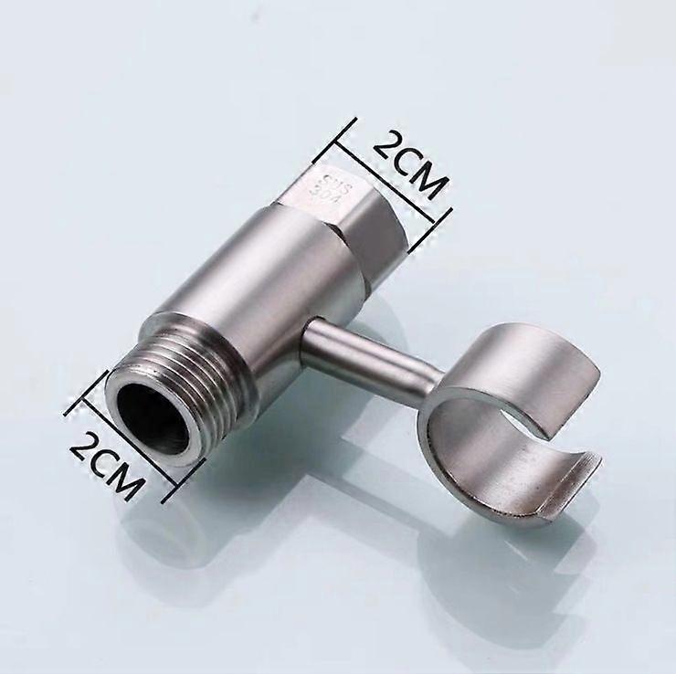 360 Shower Holder No Drilling - Adjustable Shower Head, 20mm Connection Universal Shower Head Holder Nut, Chrome ABS for Bathroom, Easy Installation