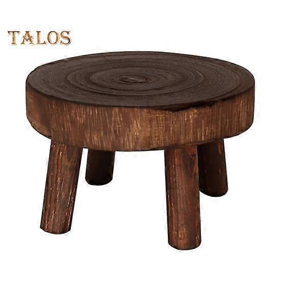 Trä Blomkruka Stativ Mini Dekorativ Pall Växt Stativ Rund Bonsai Suckulenter Displayställ för Trädgård Balkong Inomhus