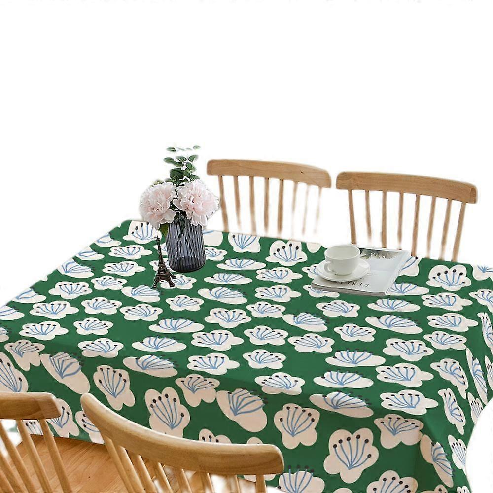 Tablecloth,Printed Tablecloth, Rectangle Wrinkle Free Washable Table Cloth, Durable Polyester Table Cover for Kitchen Dining Parties(78inches)