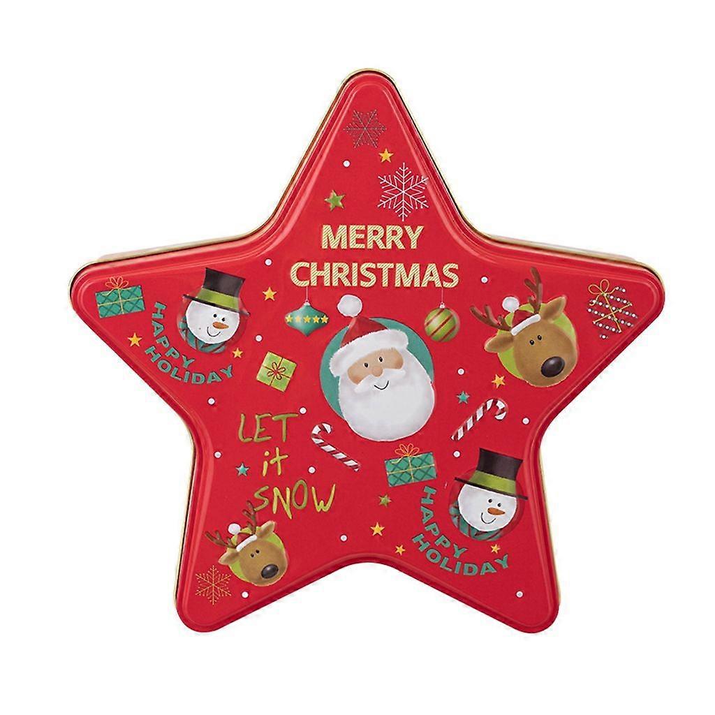 Functional Star Shape Tin Box Durable Container For Festival Storage Solution
