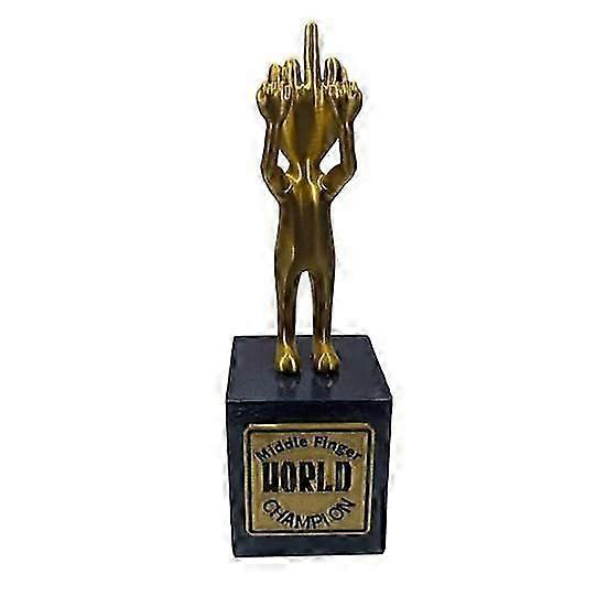Μεσαίο δάχτυλο Trophy Στολίδι Παγκόσμιος Πρωταθλητής Πίνακας Διακόσμηση Standing Trophy
