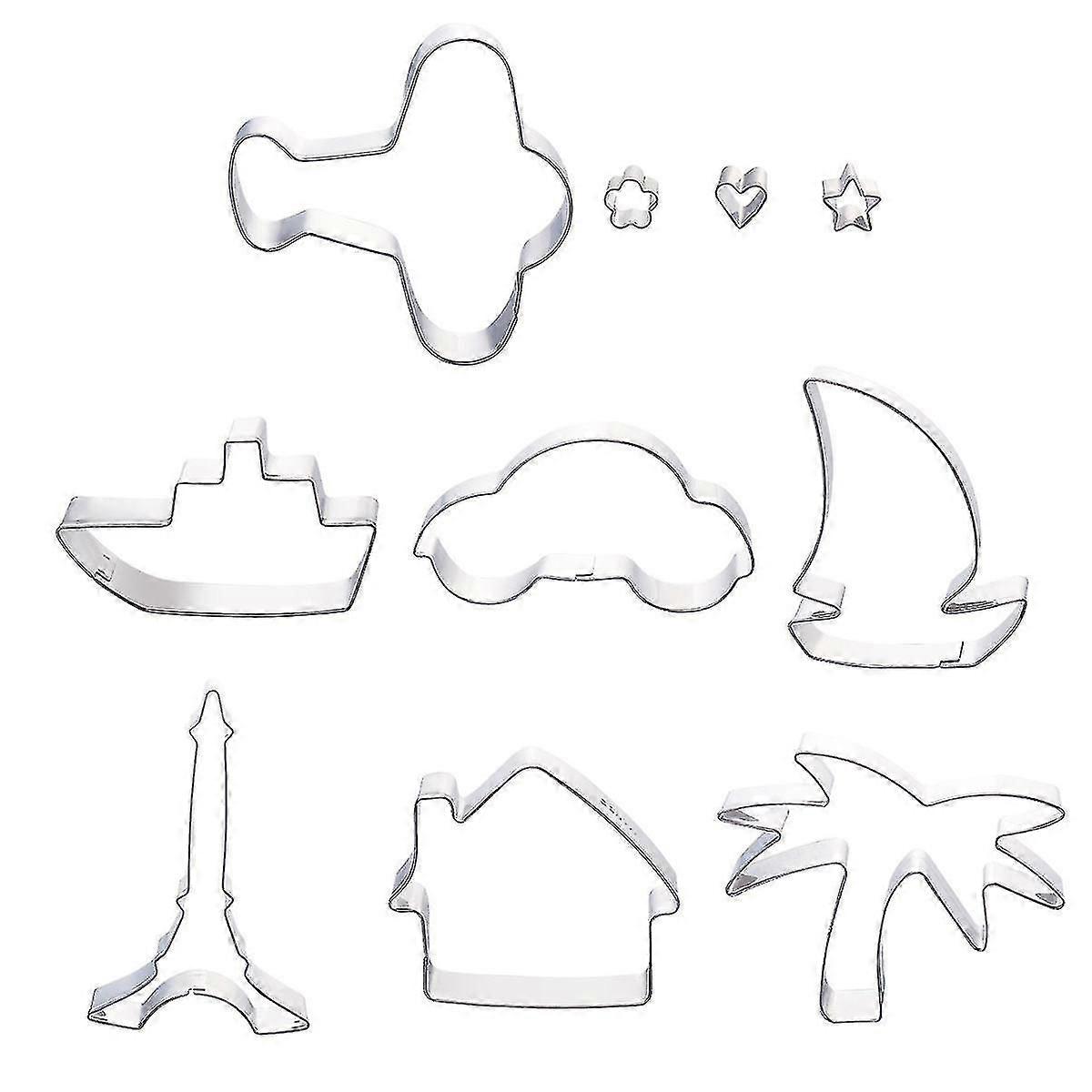 Cookie Cutters Kit Stainless Steel Cake Molds