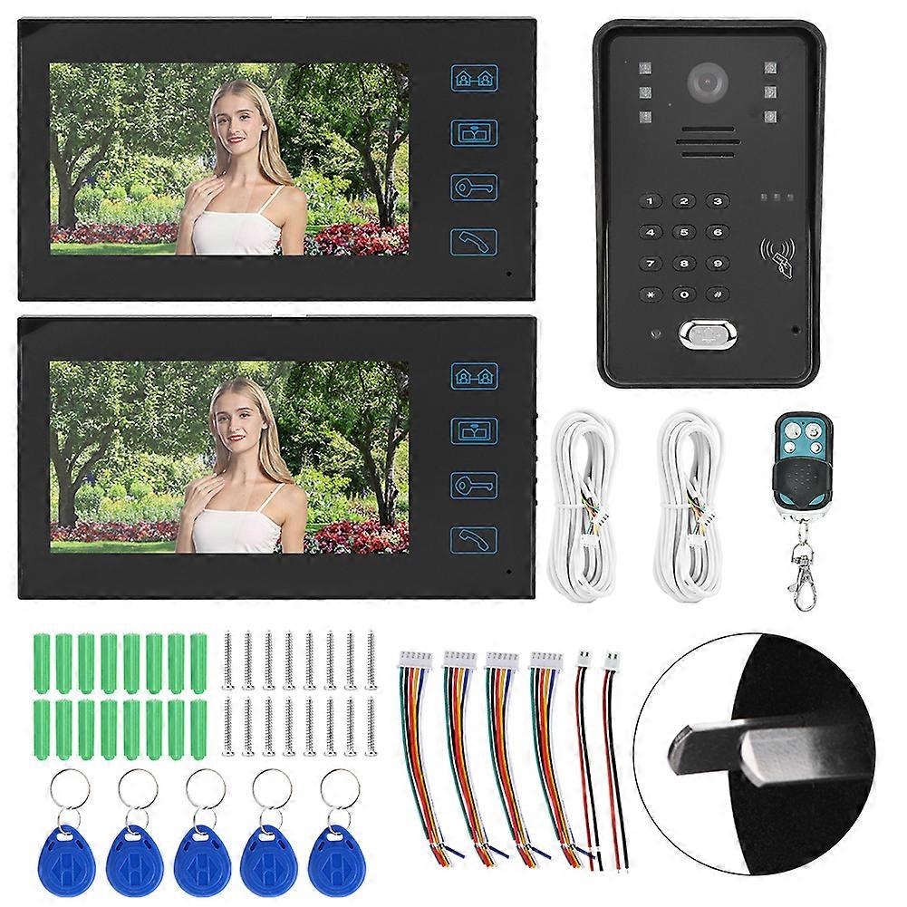 7" Smart Video Intercom Doorbell - Touchscreen, Night Vision, Multi-Access, Easy Install