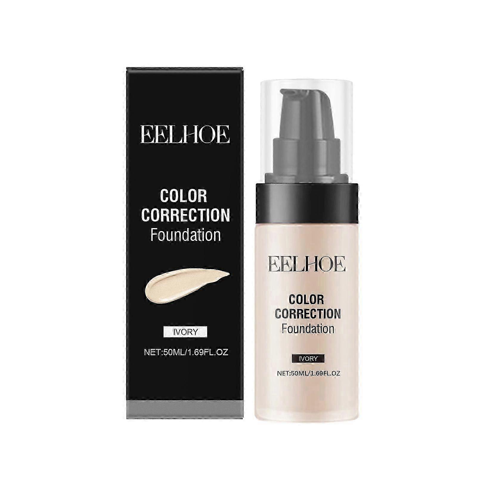Eelhoe Foundation Liquid Concealer Mild Natural Light And Bright Skin Color Moisturizing Not Easy To Makeup Liquid Foundation
