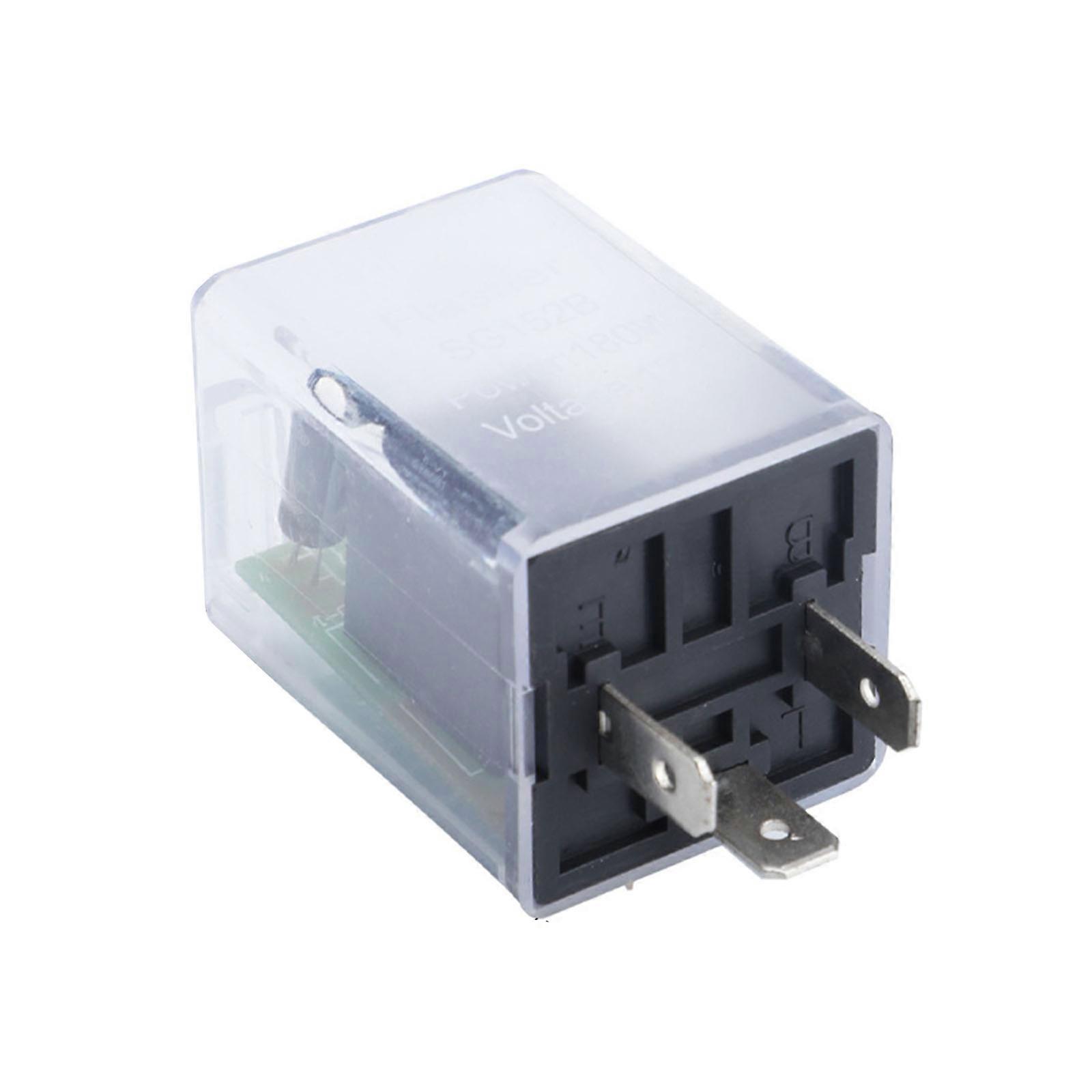 3 Pin 12V LED Flasher Relay Frequency Turn Signals Indicator Relays Hyper Flashing For Motorcycle Accessories