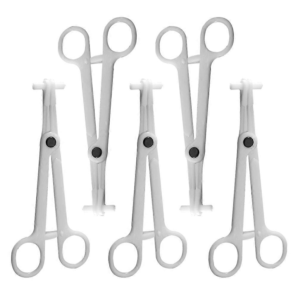 5Pc Plastic Disposable Septum Forceps Piercing Tool Piercing Supply For Nose/Tongue