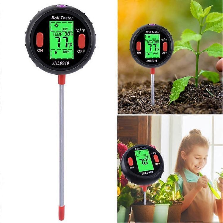 Five-In-One Soil Meter PH Humidity Temperature Photometry Detector PH Photometry Multifunctional Detector 5 In 1