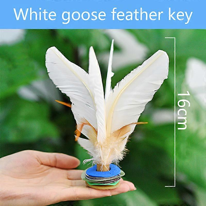 Ayak Tekme Fantezi Beyaz Kaz Tüyü Raketle Fiziksel Egzersiz İçin Çin Tekme Raketle Fitness Eğlence