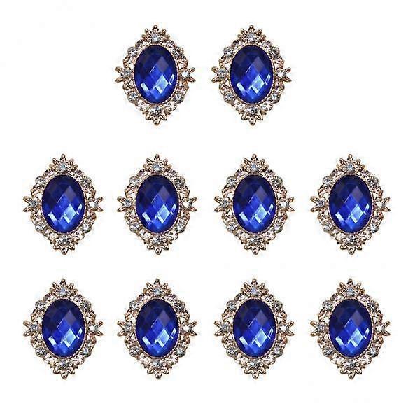 4x10pcs Rhinestone Flat Back Beads Button Scrapbook Embellishment