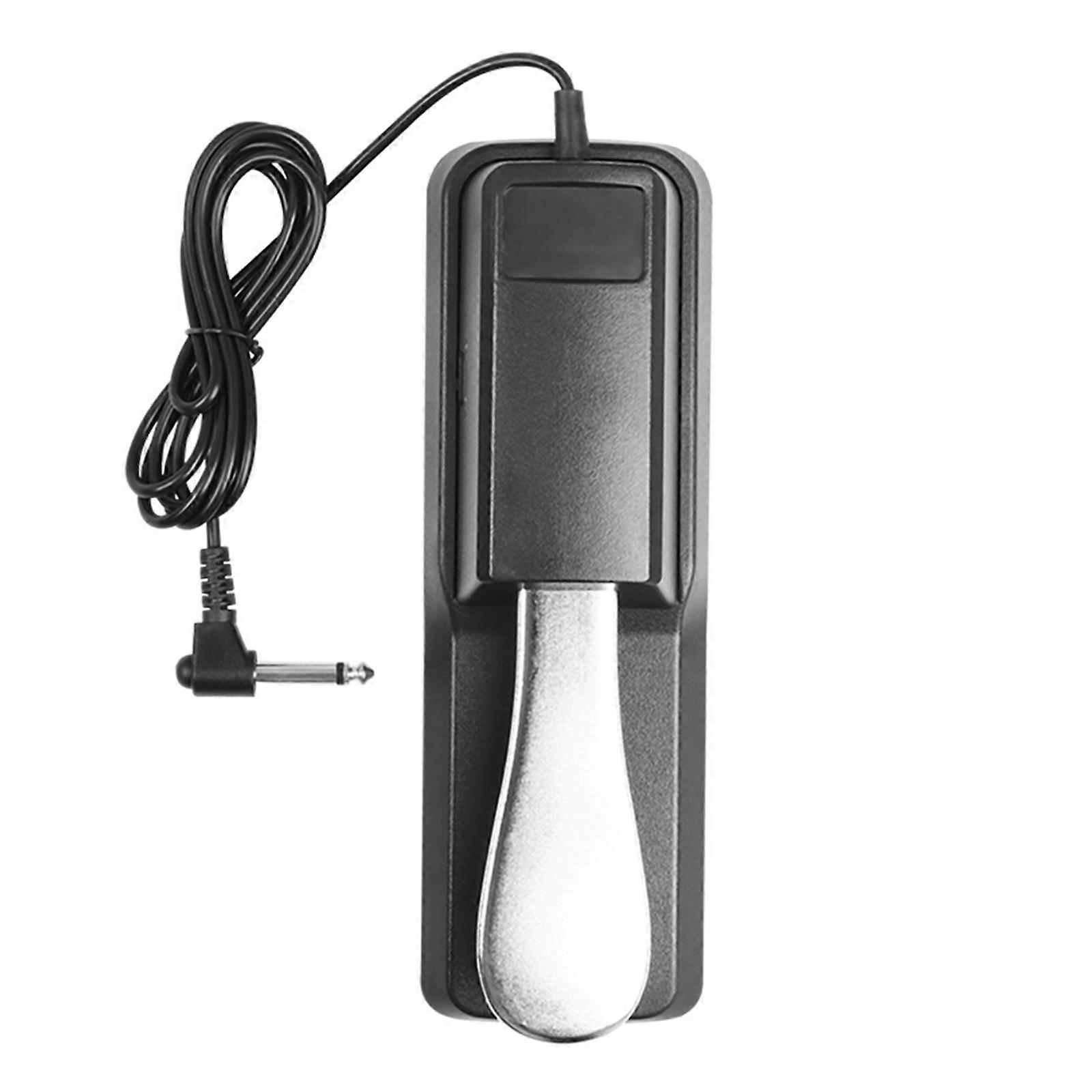 Piano Sustain Pedal, Keyboard Sustain Pedal for Digital Piano Electronic Keyboard MIDI Synthesizer with Polarity Switch
