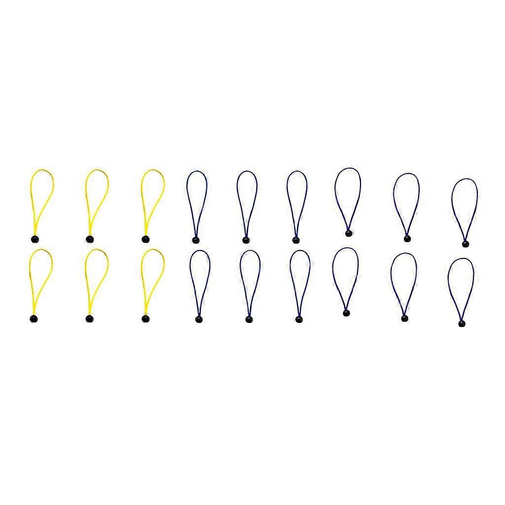 18pcs Durable 6'' Multiuse Elastic Shock Cord Rope for Camping Hiking 3mmx15cm