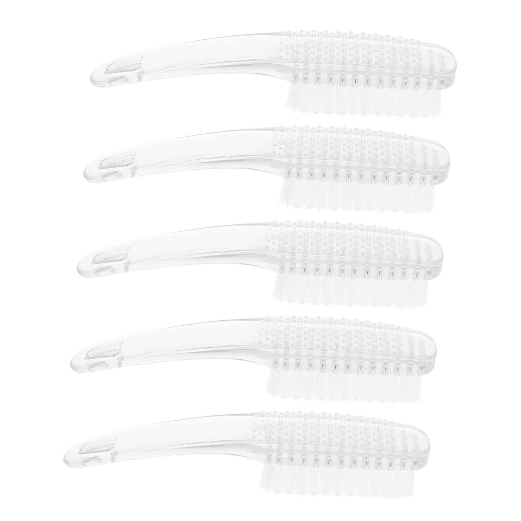 Nail Cleaning Brush Set with Soft Bristles for Efficient Dust Removal and Comfortable Grip, 5pcs