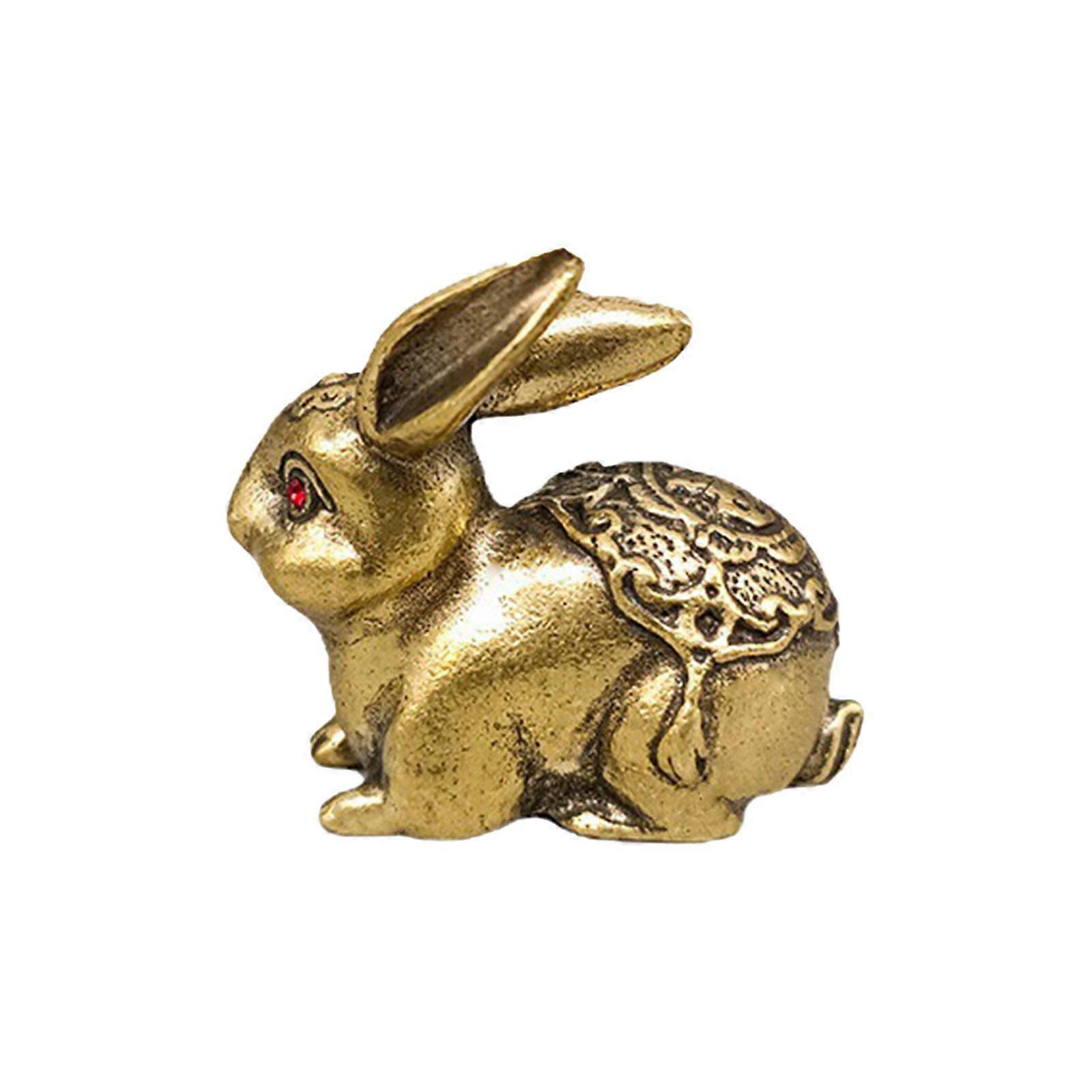 Figurine Cute Collectibles Rabbit Figurines Ornament for Patio Bookshelf