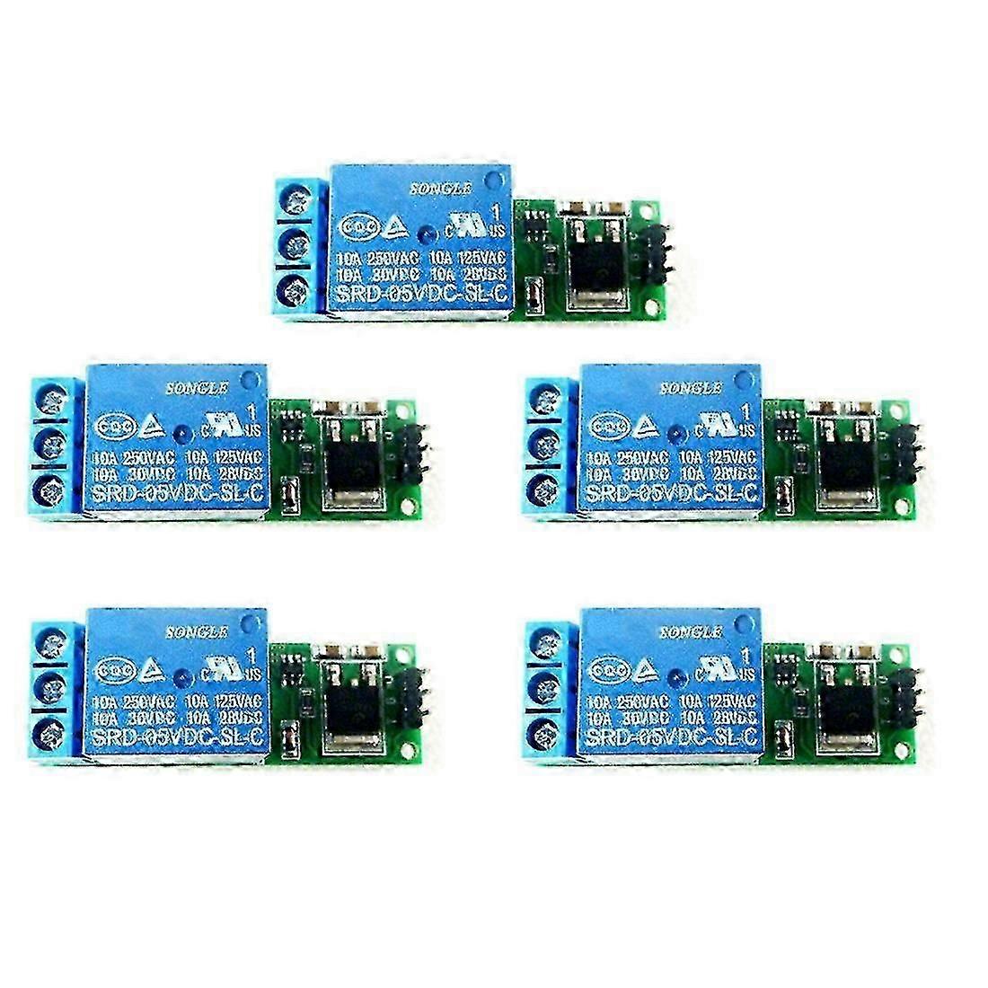5 stk. 6-24V Flip-Flop Latch Relay Bistabil Selvlåsende Lavpuls Triggermodul